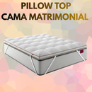Pillow Top  CAMA MATRIMONIAL Premium Fiber