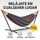RelaxMax™ – Hamaca Portátil con Soporte de Acero y Ultra Confort