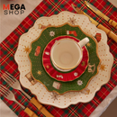 JUEGO COMPLETO NAVIDEÑO PARA LA MESA – 24 PIEZAS (PORCELANA)