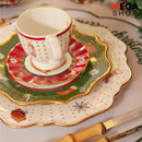 JUEGO COMPLETO NAVIDEÑO PARA LA MESA – 24 PIEZAS (PORCELANA)