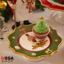 JUEGO COMPLETO NAVIDEÑO PARA LA MESA – 24 PIEZAS (PORCELANA)