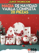 EDICIÓN ESPECIAL NAVIDEÑA – VAJILLA DE CERÁMICA 28 PIEZAS