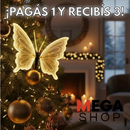 ¡PAGÁS 1 Y RECIBÍS 3! MARIPOSA LED CON MOVIMIENTO –  EDICIÓN NAVIDEÑA PREMIUM