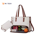 Bolsa de Mano Premium 3 en 1 para Mujer – con Compartimento Térmico y Cartera de Regalo