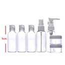 Set 7 Botellas Maquillaje PVC✨ -STK-1211
