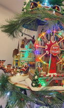 SUPER ÁRBOL DE NAVIDAD – CON ILUMINACIÓN, TREN, NORIA, CASA ¡Y MUCHO MÁS!