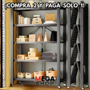 ¡Compra 2, Paga 1! Estantería Metálica Plegable de Alta Resistencia con Ruedas