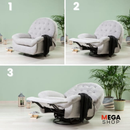 SILLÓN RECLINABLE 360° CON GIRO Y SOPORTE PARA CELULAR